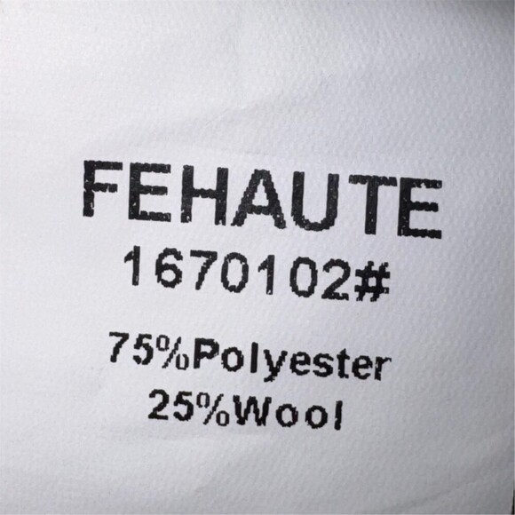 FEHAUTE Jumpsuit Womens Size 4 White Tweed Wide-Leg Pockets Quiet Luxury - Picture 14 of 16